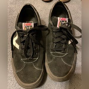 Vans black and white womens 8.5